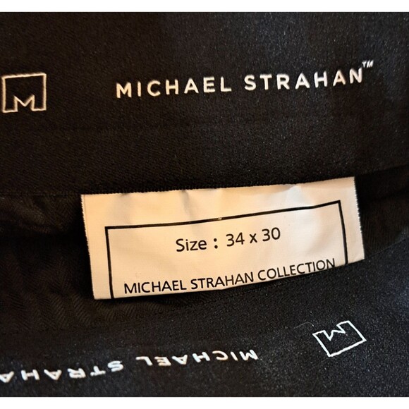 Collection by Michael Strahan 34 x 30 Blue Check Dress Pants Suit - Picture 7 of 8